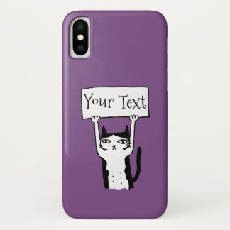 Coque iphone Coque-Mate de chat de dessin animé