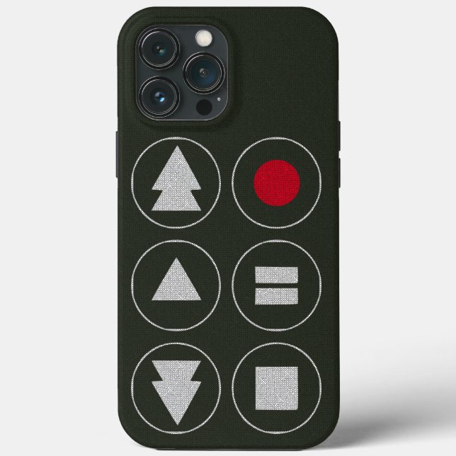 Coque iphone Coque-Mate des icônes techniques (Verso)