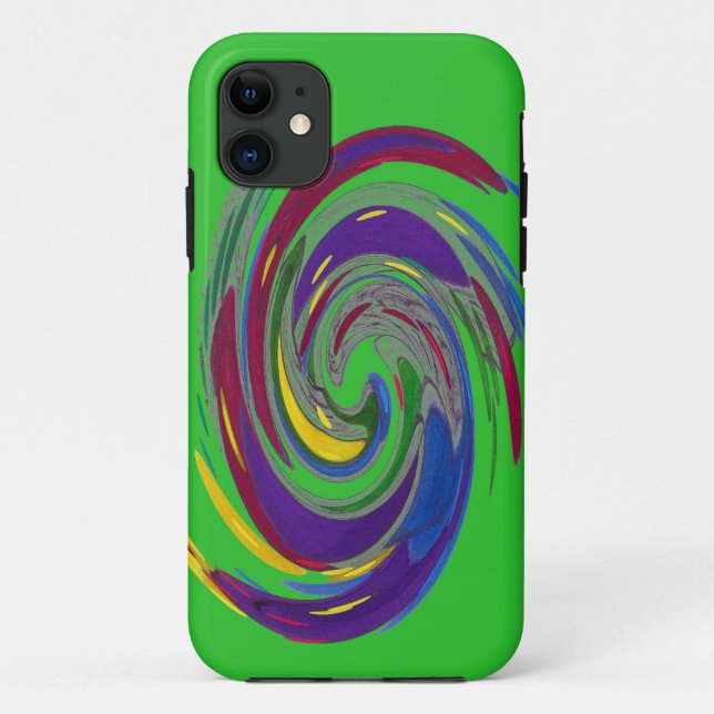 Coque iphone Coque-Mate vert Whelwind (Dos)