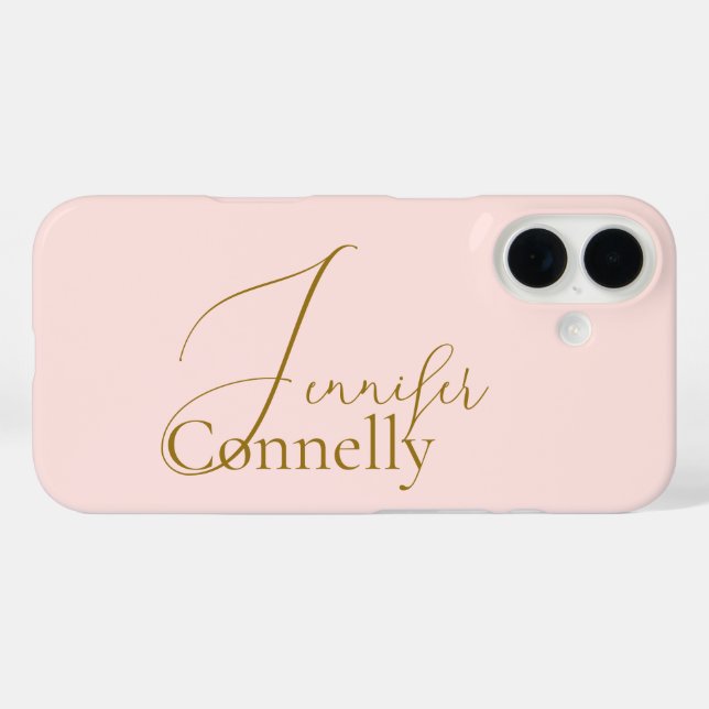 Coque iphone Coque rose-mat (Verso (horizontal))