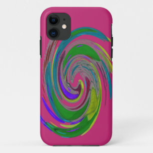 Coque iphone Coque rose tourbillon