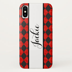 Coque iphone Coque rouge et noir
