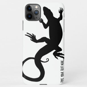Coque iPhone 11Pro Max Coques iphone d'art Lizard Coques de reptiles pers