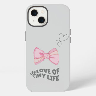 Etui iPhone 13 coquette avec amour