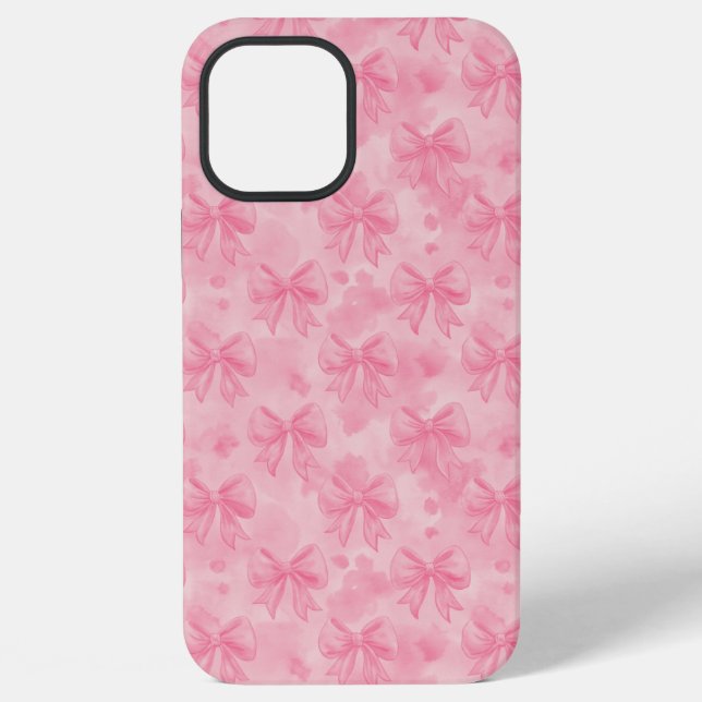 Coque iPhone Coquette Pink Bows (Verso)