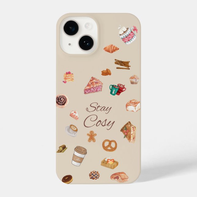 Coque iPhone cosy and cute Autumn phone case (Verso)