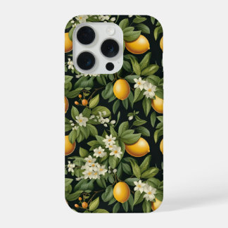 Cottagecore Design Lemon Pattern iPhone Case