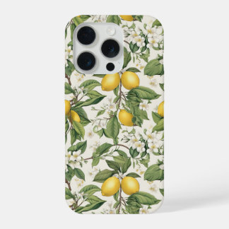Cottagecore Design Lemon Pattern iPhone Case