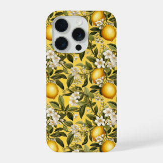 Cottagecore Design Lemon Pattern iPhone Case