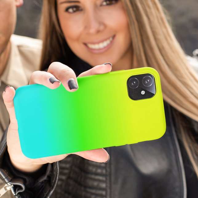 Coque iPhone Couleur néon Ombre Fluorescent (Créateur téléchargé)