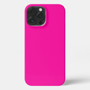 Etui iPhone 13 Pro Max Couleur solide rose néon