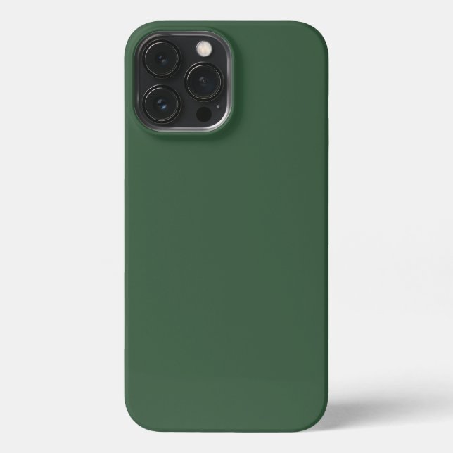 Coque iPhone Couleur solide vert émeraude foncé (Verso)
