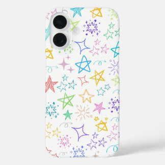 Coque iphone couleur Star Doodle
