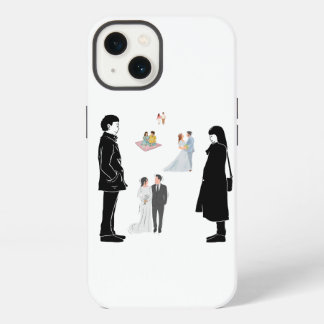 Etui iPhone 13 Couples conception de couverture mobile iphone