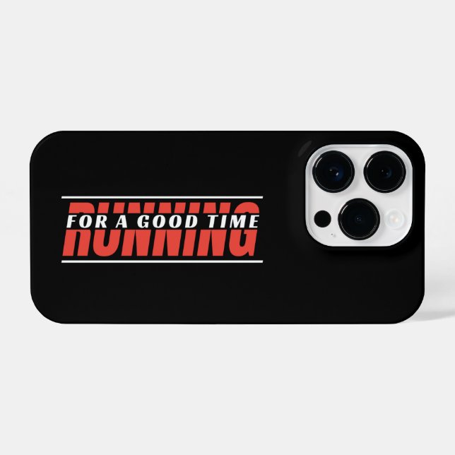 Coque iPhone Courir pour un bon moment - esprit coureur (Verso Horizontal)