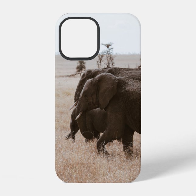 COQUE iPhone COURSE D'ÉLÉPHANTS (Verso)