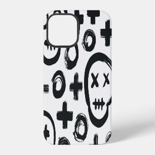 Coque iPhone 12 Crâne : Décoration sans joint.