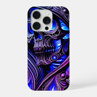 Crâne Fantôme Cyber Bleu - Édition Néon Lumineux