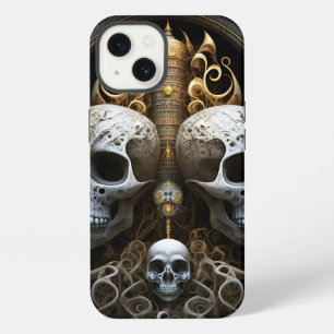 Etui iPhone 13 Crânes Horreur Gothique Gothique Surréalisme Artis
