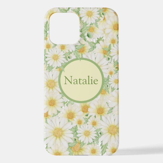 Coque iPhone Crazy Daisy Floral Personalized  iPhone Case (Verso)
