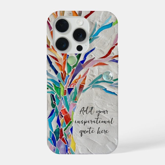 Coque iPhone Create Your Inspirational Message (Verso)