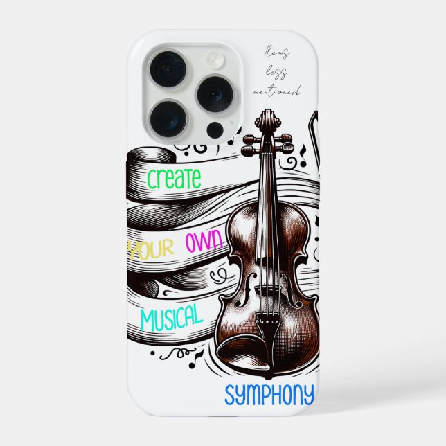 Coque iPhone Create your own symphony  (Verso)