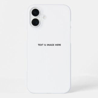 Coque iPhone 16 Plus Create Your Own white