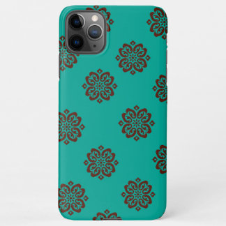 Coque iPhone 11Pro Max "Crimson Scrolls - Bold Elegance"