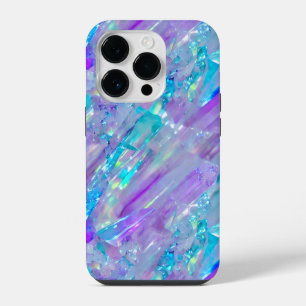 Coque Pour iPhone 14 Plus Cristal d'aigue-marine et d'améthyste