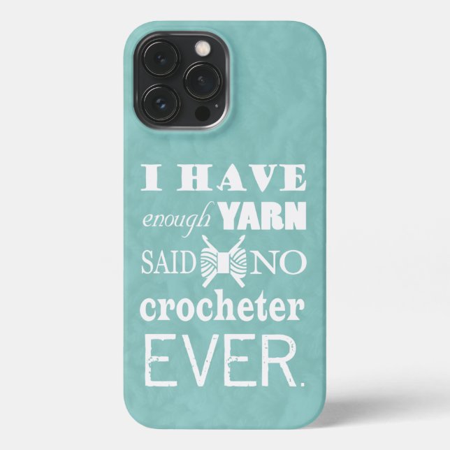 Coque iPhone Crochet Pas Suffisamment Artisanat En Fil (Verso)
