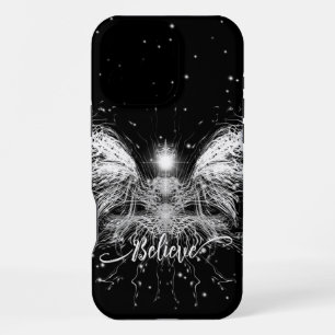 Coque iPhone 16 Pro Max Croire Fée Lumière Stellaire Fantastique Noir
