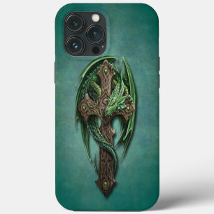 Etui iPhone 13 Pro Max Croix Tribale Celtique Dragon Tatouage Art Design