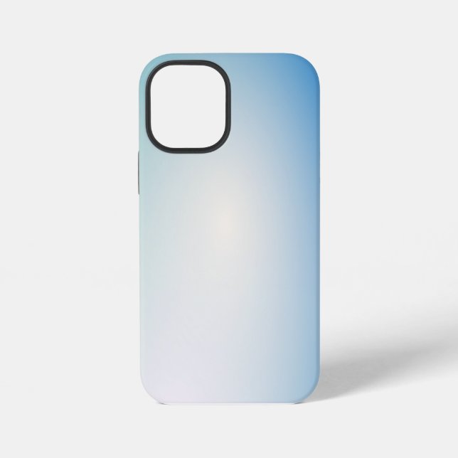 Coque iPhone Cuir bleu élégant (Verso)