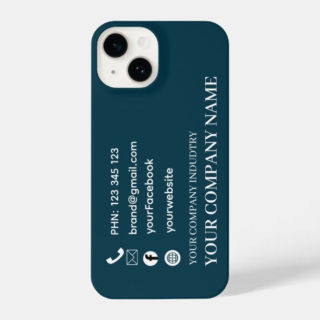 Coque iPhone Custom Business Card Promo iphone case (Verso)
