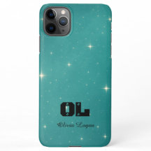 Custom Name Turquoise Starry