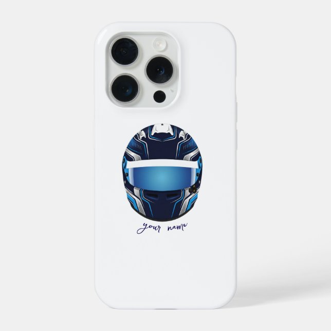 Coque iPhone Custom Racing Helmet Graphic – Professional Driver (Verso)