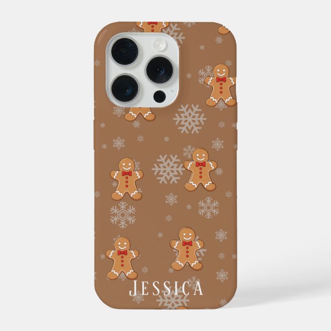 Coque iPhone Customizable Gingerbread Man Phone Case  (Verso)