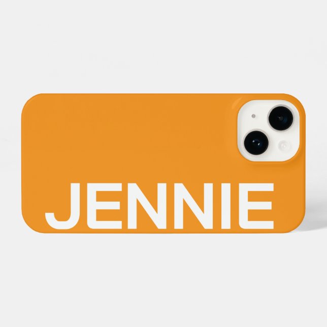 Coque iPhone Customized Name Stylish Elegant Modern Minimal  (Verso Horizontal)