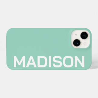 Coque Pour iPhone 14 Customized Name Stylish Minimal Monogram Modern