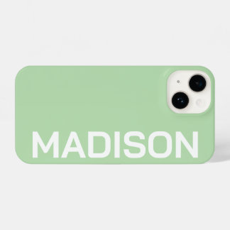 Coque Pour iPhone 14 Customized Name Stylish Minimal Monogram Modern