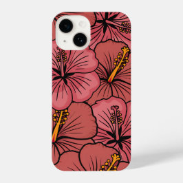Coque Pour iPhone 14 Cute hibiscus motif