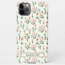 Cute Simple Botanique Rose Bleu Fleur Floral