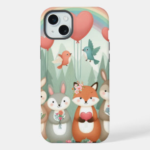 Cute Woodland Creature arc-en-ciel valentine's