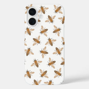 Coque iphone d'abeilles à main