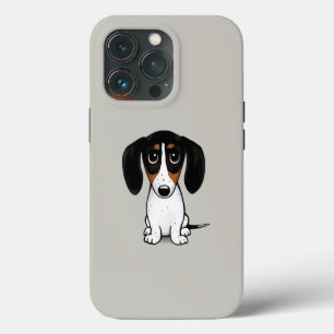 Etui iPhone 13 Pro Dachshund Fauve à Taches Blanches Chiot Mignon