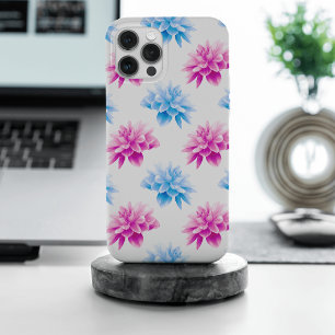 Dahlia rose, Dahlia bleu, Motif floral, Fleurs
