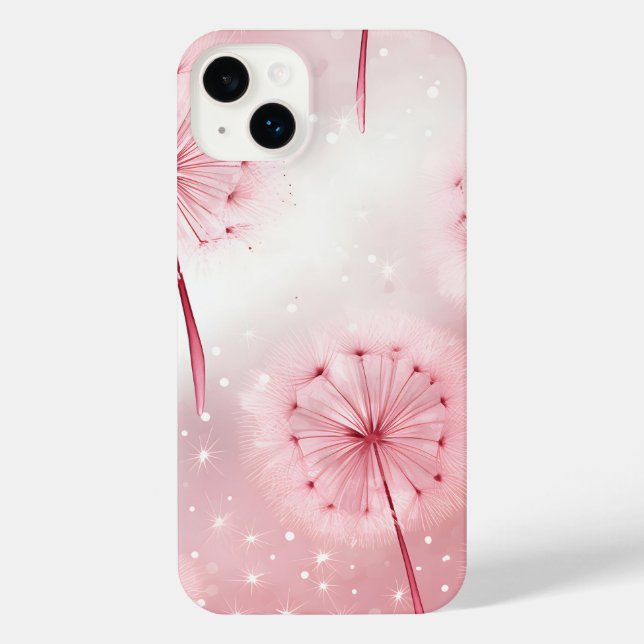 Coque iPhone Dandelion rose (Verso)