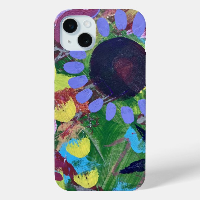 Coque iphone dans la conception Fleurs Abstraites2 (Verso)