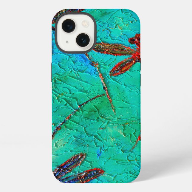 Coque iPhone Danse de libellule (Verso)