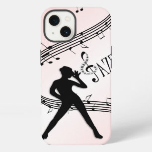 Etui iPhone 13 Danse Jazz Rose Musique